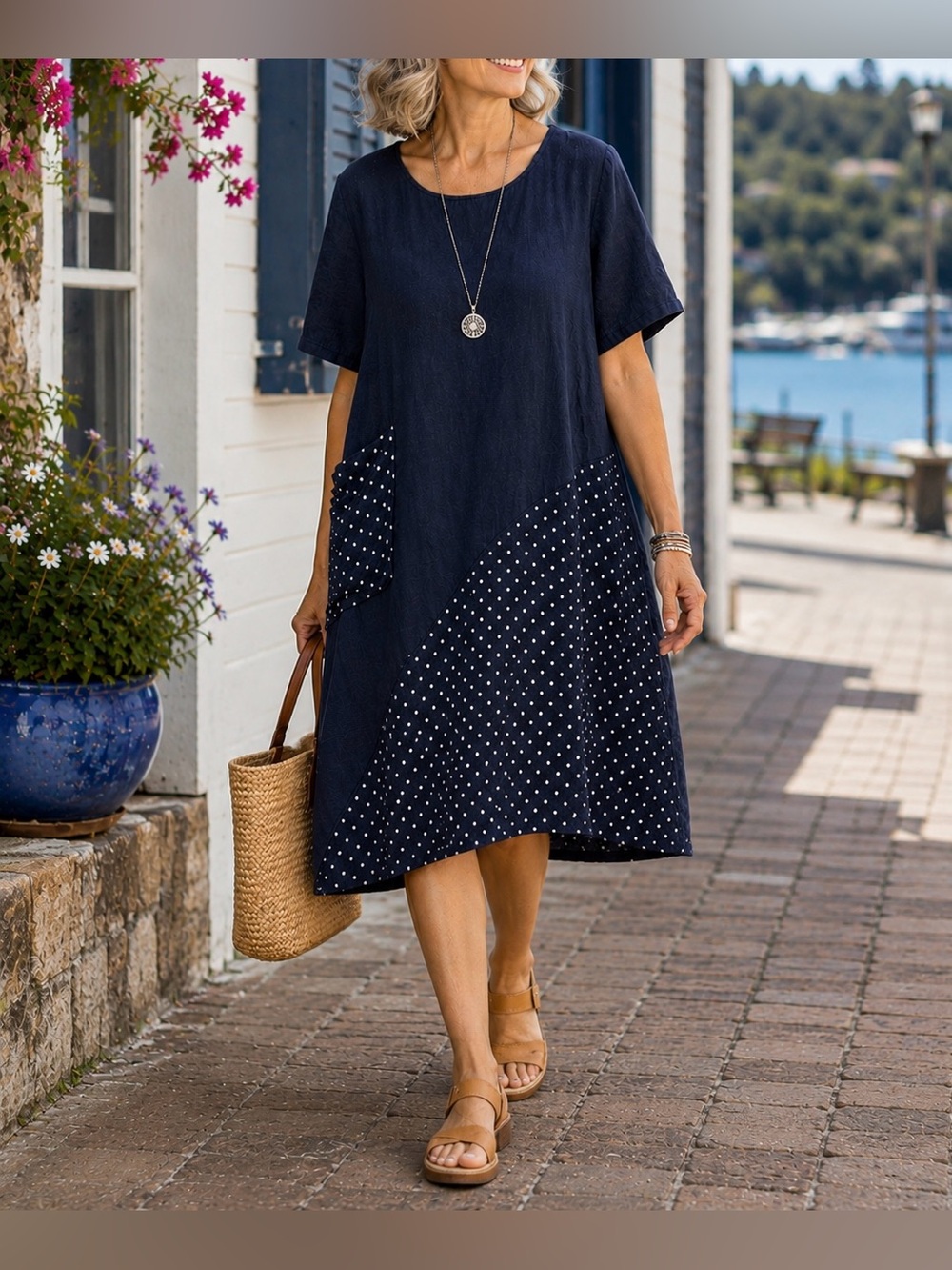 Beyond Capri Made in Italy Linen Dress, OS
